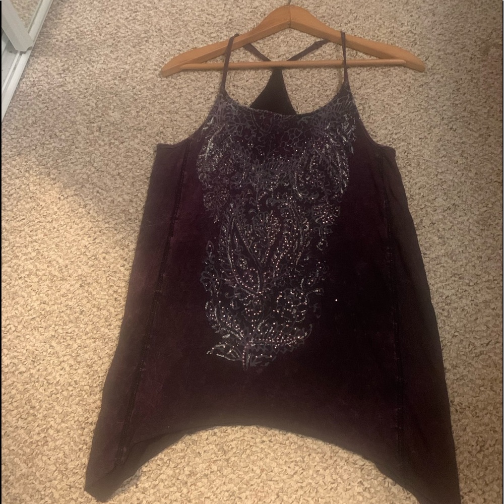 Purple Tank w/ Sequins